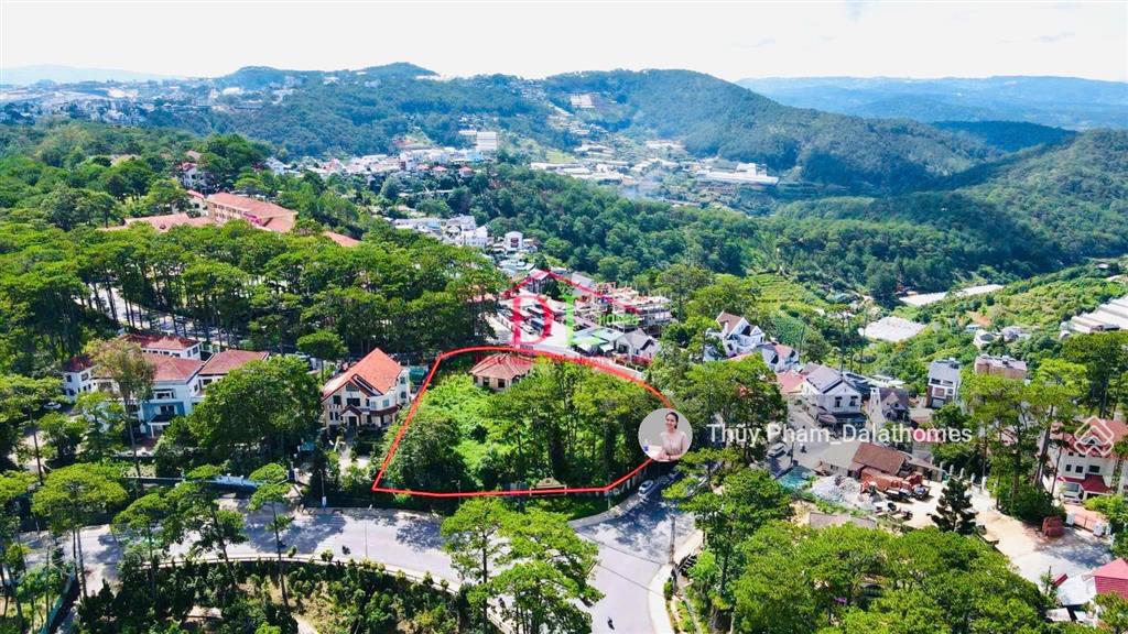 Bán khu đất lớn đường hùng vương đà lạt | vị trí 2 mặt tiền đường chính vòng cung bo tròn