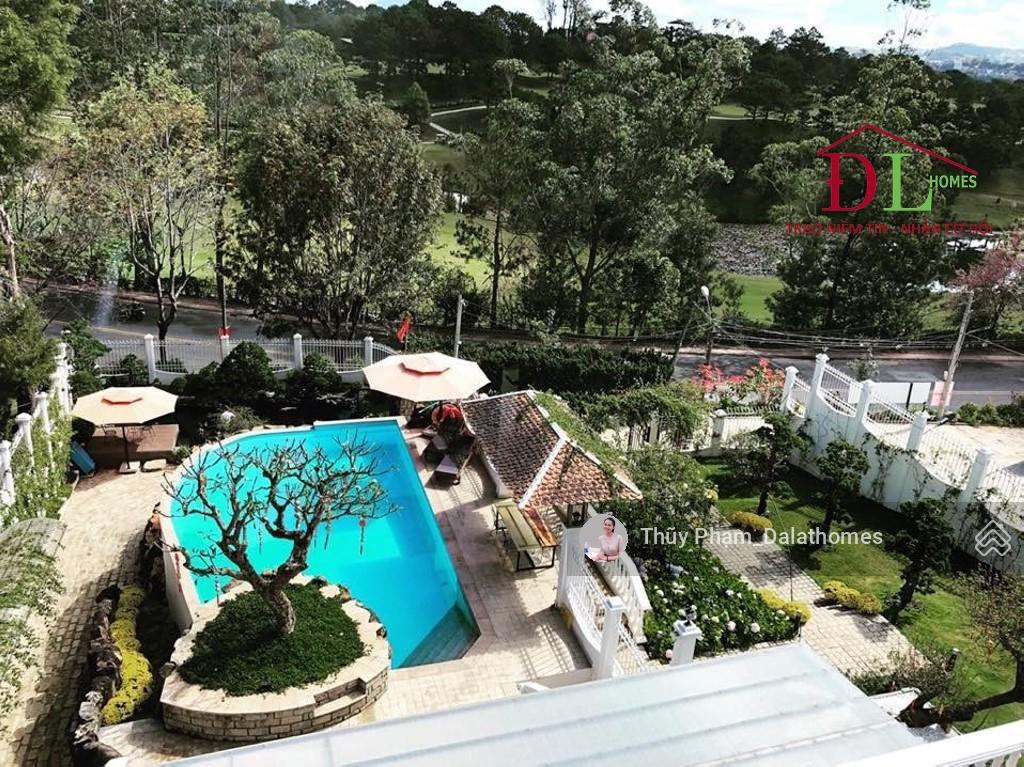 Bán biệt thự đường đinh tiên hoàng đà lạt | mặt tiền đối diện sân golf đồi cù