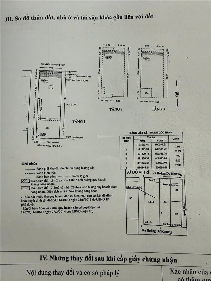Bán nhà hxh 2 mặt tiền hoàng dư khương, q10. dt 8x24m, 3 tầng. giá bán 45 tỷ