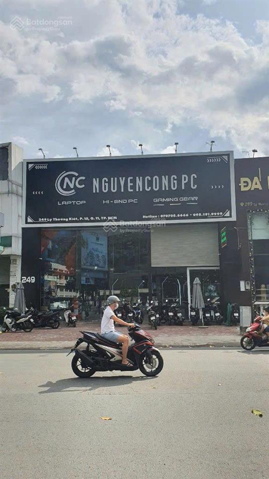 Bán mặt tiền lý thường kiệt p15, q11. dt 12x22m, dtcn 236m². giá bán 115 tỷ tl