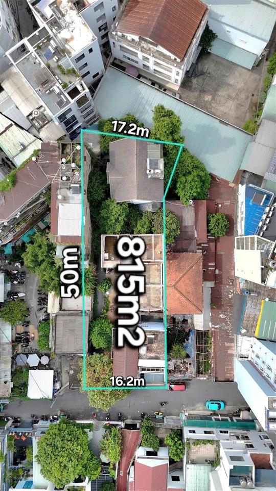 Cần bán nhà hxh 72 trần quốc toản p. xuân hòa, q. 3. dt 16.3x50m, dtcn 815m². gía 310 tỷ