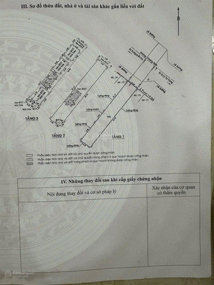 Cần bán nhà mt trương định, p. bến thành, q1. dt 4.2x27m, 3 tầng. gía bán 72 tỷ