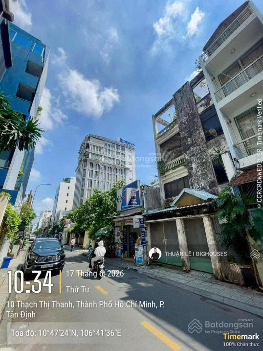 Bán nhà mt thạch thị thanh, phường tân định, quận 1. dt 6x24m, nh 6.3m. giá bán 52.5 tỷ