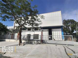 Kho xưởng kcn thạch thất  quốc oai, 5000m2, pccc nghiệm thu, điện 3fa, xuất vat, xe công, bảo vệ