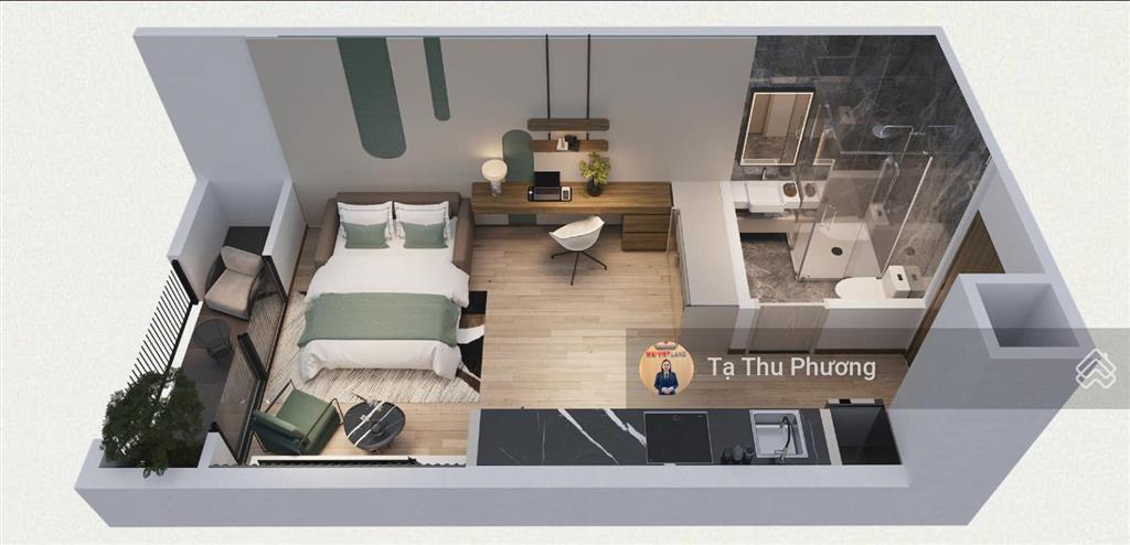 Studio paris view bể bơi dt29.8m2 giá 2.4x tỷ, tầng đẹp.  0928 508 ***