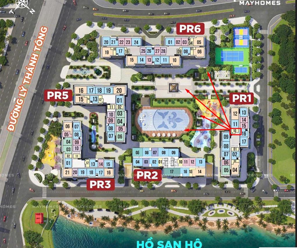 Studio paris view bể bơi dt29.8m2 giá 2.4x tỷ, tầng đẹp.  0928 508 ***