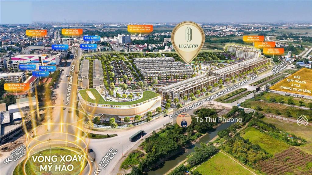 7,4 tỷ sở hữu liền kề ngã tư vòng xoay legacy 89 mỹ hào hưng yên.