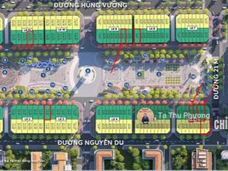 Shophouse mặt trong phố đi bộ central square thái nguyên 100m2  vị trí ngay cổng vào