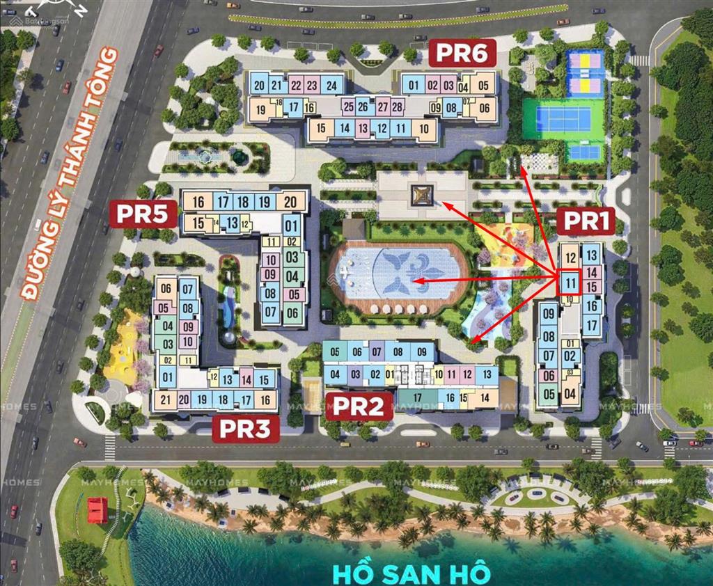 Bán 2pn 2vs 64.5m² view nội khu bể bơi, thiết kế đẹp, tiến độ 4 năm giá 4.450 tỷ.  0928 508 ***
