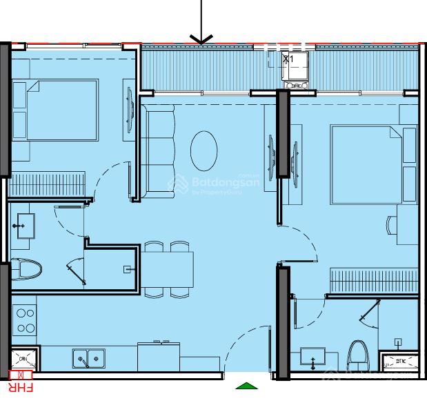 Bán 2pn 2vs 64.5m² view nội khu bể bơi, thiết kế đẹp, tiến độ 4 năm giá 4.450 tỷ.  0928 508 ***