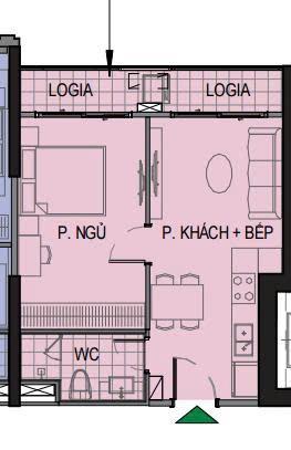 Giá hời căn 1pn 43m2 tòa paris, giá 2.6 tỷ.  ngay em kẻo hết 0928 508 ***
