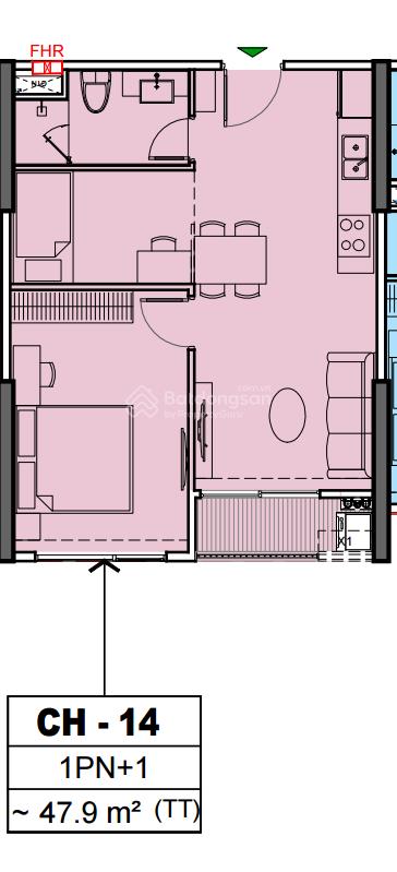 Chị chủ gửi bán gấp căn 1pn + 1 dt 48m2 tòa paris giá chỉ 3 tỷ thu về, trả tiến độ đến t4/2027
