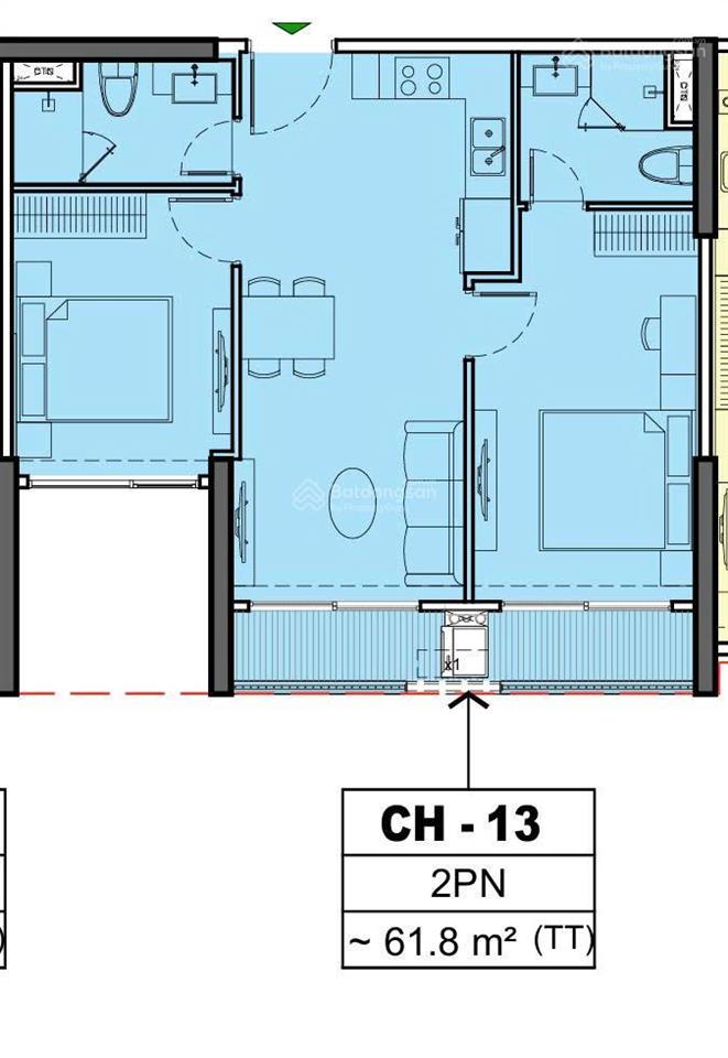 Sở hữu căn 2pn2vs tòa paris  view nội khu tây nam, giá chỉ 3.850tỷ  0928 508 ***