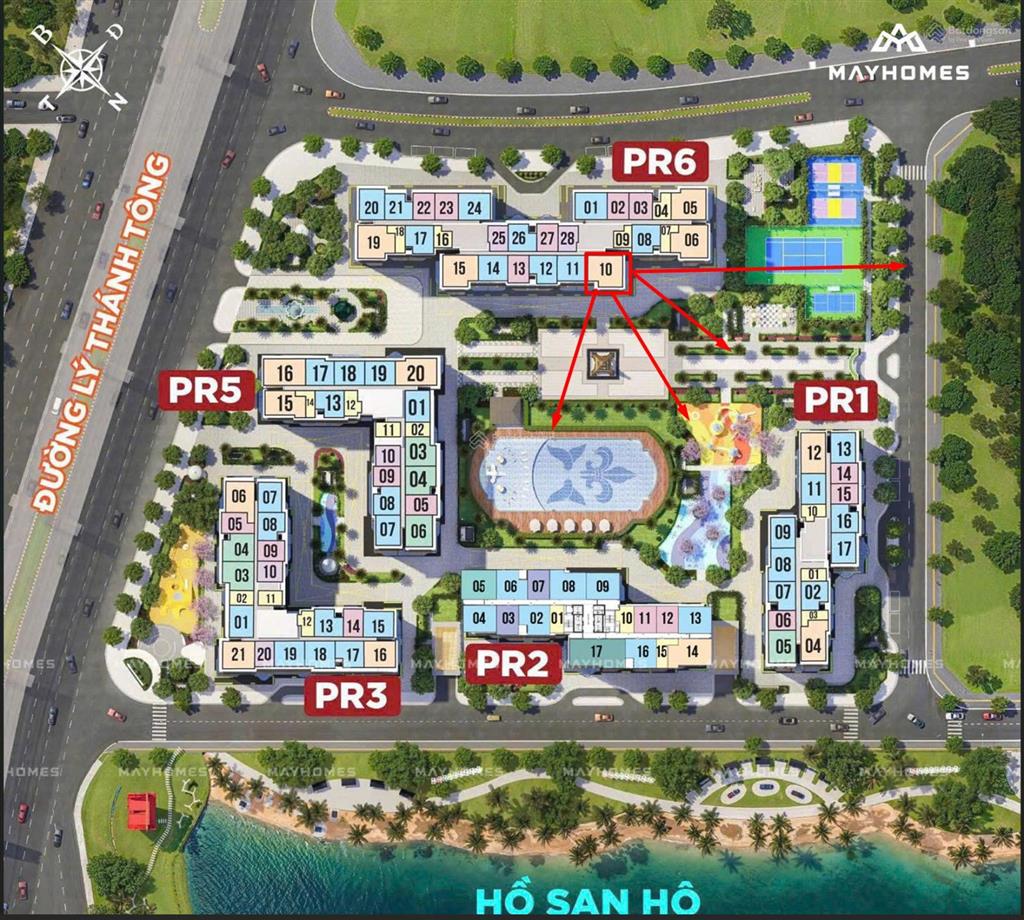 Cực rẻ! tặng voucher 500tr cho căn 3pn tòa paris 86.1m2, đông nam, view bể bơi đơn giá chỉ 5,4 tỷ