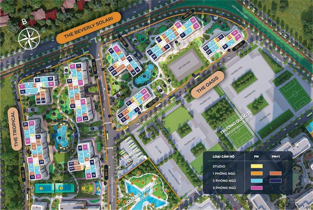 Kẹt ngân hàng cần bán căn 2pn 2wc tòa bs16 vinhomes grand park giá 3ty 050tr full nội thất như hình