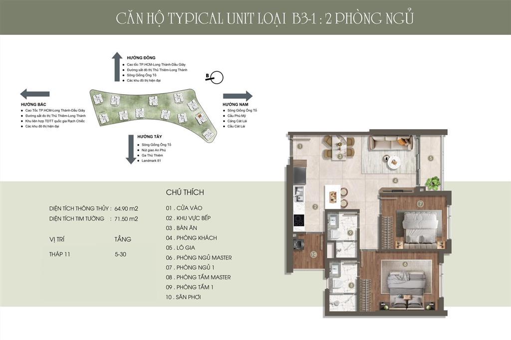 Cần tiền đầu tư nên bán lỗ căn 2pn 2wc the privé quận 2 diện tích 71m2 bán giá 8.9 tỷ bao thuế phí