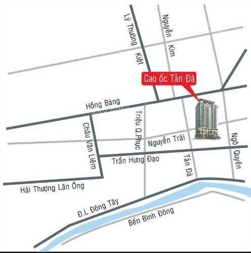Cho thuê chcc tản đà court q5. 110m2  3pn, full nội thất