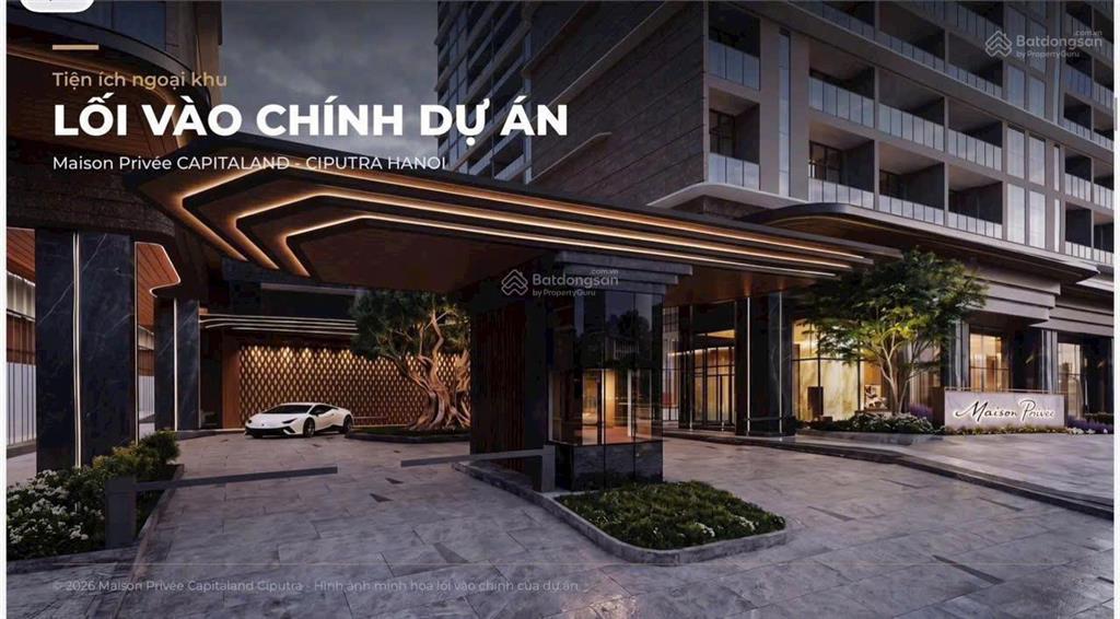 Mở bán siêu phẩm chung cư cao cấp maison privée của cđt capitaland tại lõi công viên ciputra