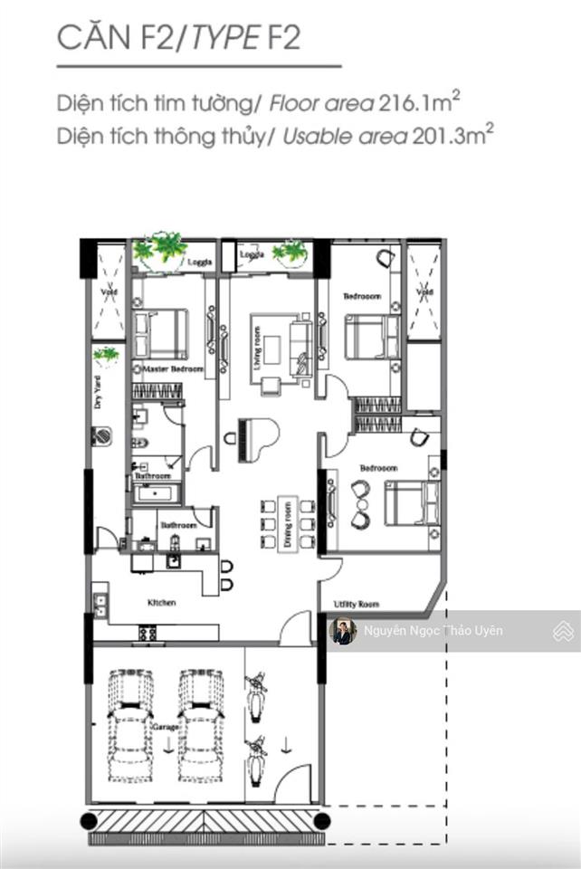 3pn sky linked villa  216m2 giá 14tỷ5, đơn giá ~67tr/m2