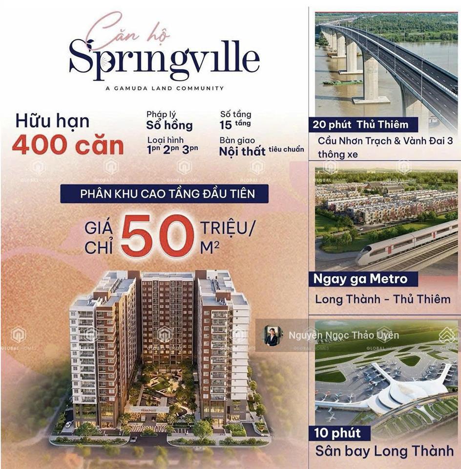 Hot chính thức nhận booking  56tr có hoàn lại cho persa place (springville nhơn trạch)