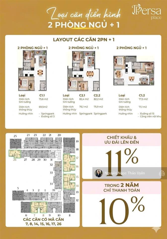 Hot chính thức nhận booking  56tr có hoàn lại cho persa place (springville nhơn trạch)