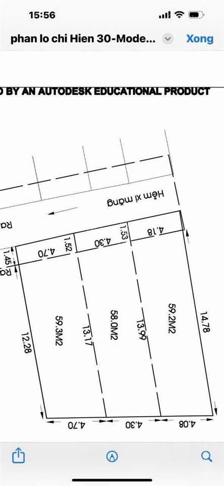 Đất hẻm thông ra đường số 29, khu tên lửa, 4.5x16, 6.1 tỷ, (có 3 lô liền kề),  0935 721 ***
