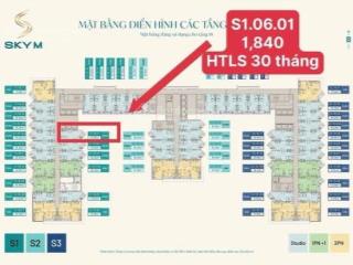 Cc bán gấp studio sky m hướng đn giá cực tốt mua từ đợt 1 mở bán giá 1,850 tỷ