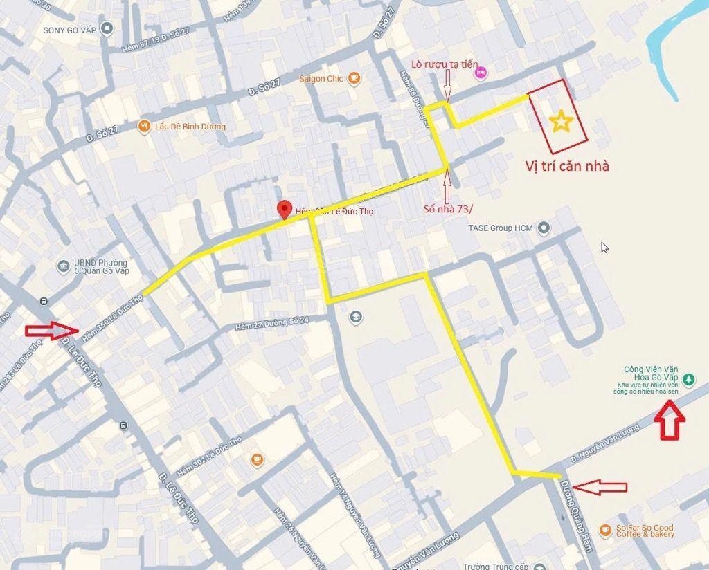Nhà đẹp 72m2 ở liền ngay chợ an nhơn ngang lớn 5.5m sổ đẹp hỗ trợ vay ngân hàng