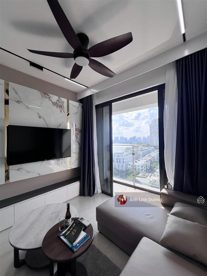 Nội thất mới 100%, cho thuê nhanh căn 2pn tháp soliel, view trực diện sông sài gòn  one verandah