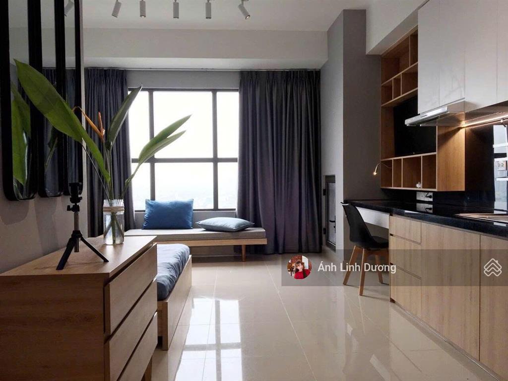 Cho thuê studio full nội thất xịn, lầu cao ban công đông nam thoáng mát  the sun avenue  12tr/th
