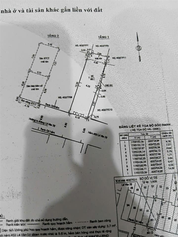 24/7 hot bán nhà hxh lê văn sỹ, phường 12, quận 3, hồ chí minh, 4.2m x 15m , 10 tỷ, 60m2