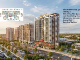 Căn hộ 2pn trục 07 gía tốt nhất gold park bắc giang view mặt đường trần quang khải