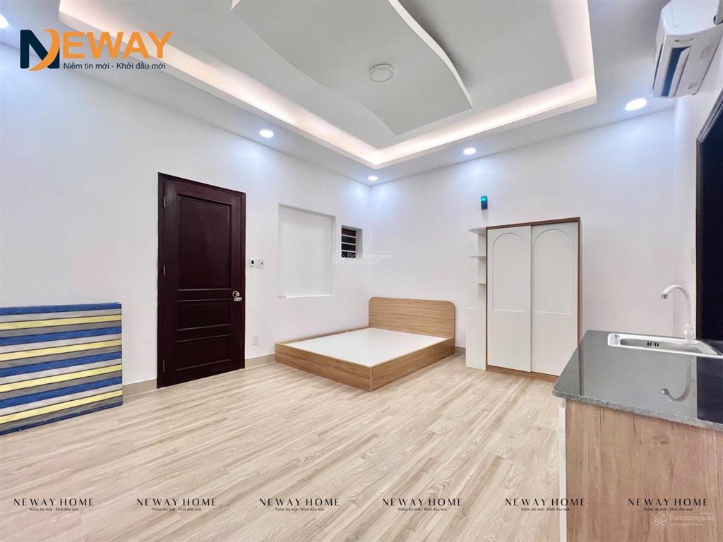 Studio giếng trời giá tốt, mới 100%  full nội thất, sạch sẽ, an ninh, cho nuôi mèo  đẹp keng