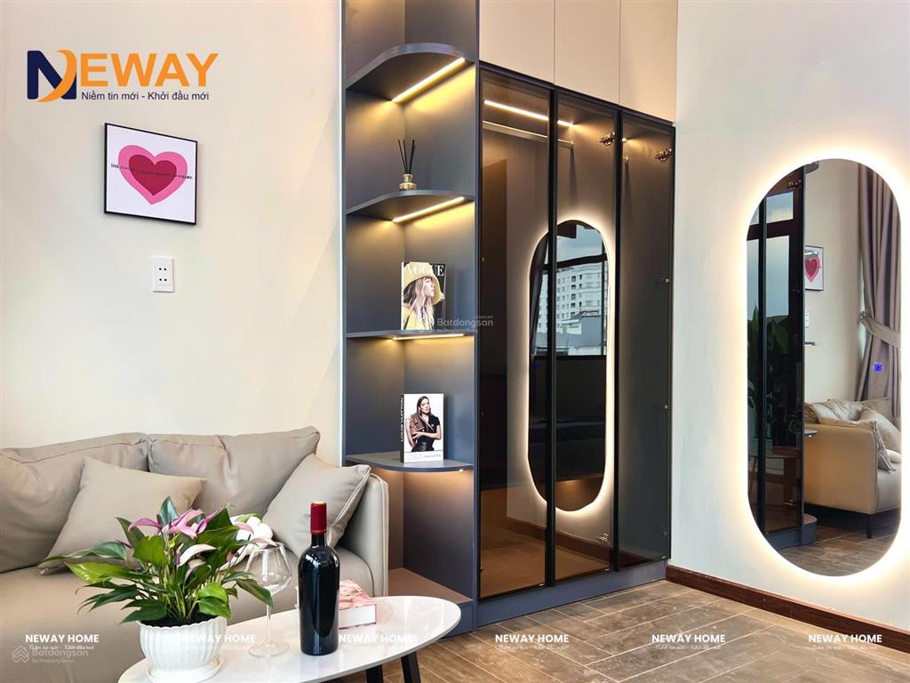 Căn hộ dịch vụ, full nội thất cao cấp thiết kế dạng homestay  mới 100%, ở liền  gần nhà ga t3