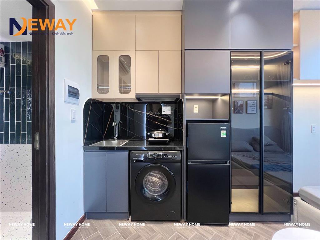 Căn hộ dịch vụ, full nội thất cao cấp thiết kế dạng homestay  mới 100%, ở liền  gần nhà ga t3