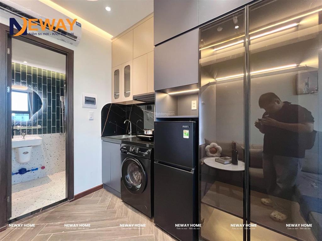 Căn hộ dịch vụ, full nội thất cao cấp thiết kế dạng homestay  mới 100%, ở liền  gần nhà ga t3