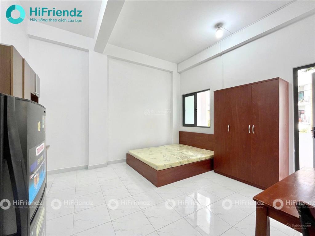 Studio bancong full nội thất  máy giặt riêng  thang máy sát cầu nguyễn tri phương
