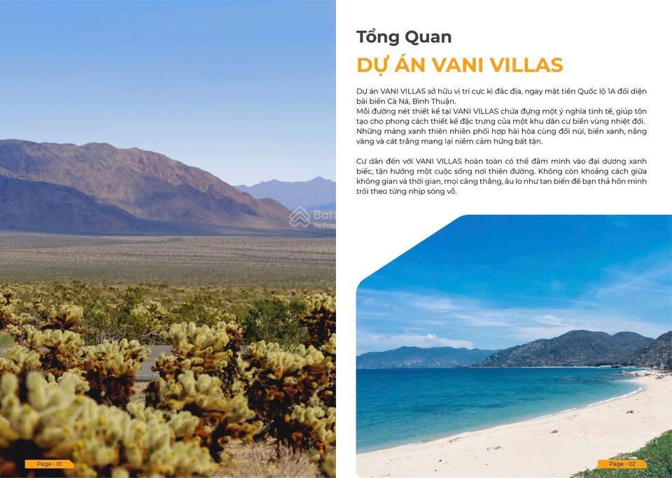 Vani villas bình thuận  56.567 m  khu biệt thự nghỉ dưỡng & kinh doanh đẳng cấp  vịnh biển trong
