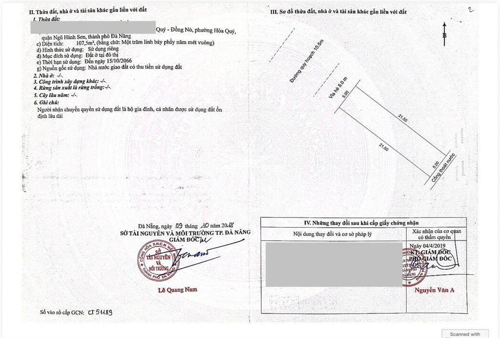 Công chứng ngay cặp lô mt 10m5, giá 15.x tỷ, lô sạch đẹp, gần bv và trường.  0932 509 *** em na