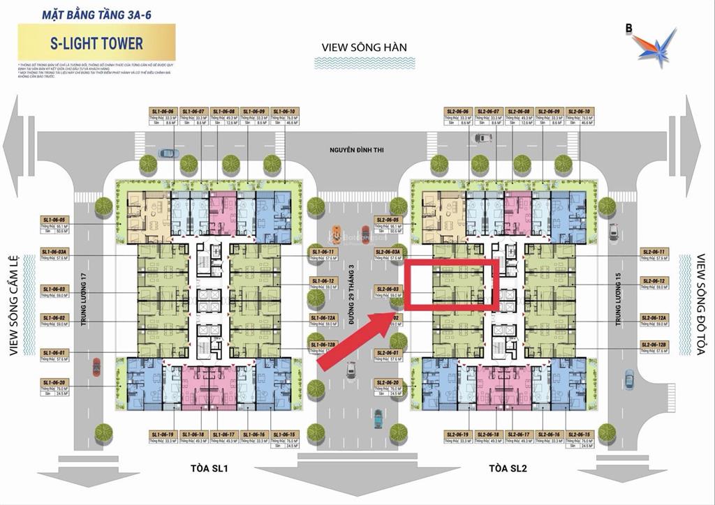 Chỉ ~48tr/m2 sở hữu ngay căn 2pn 59m2 tầm view sông, pháo hoa. giá full ck từ cđt,  0932 509 *** na