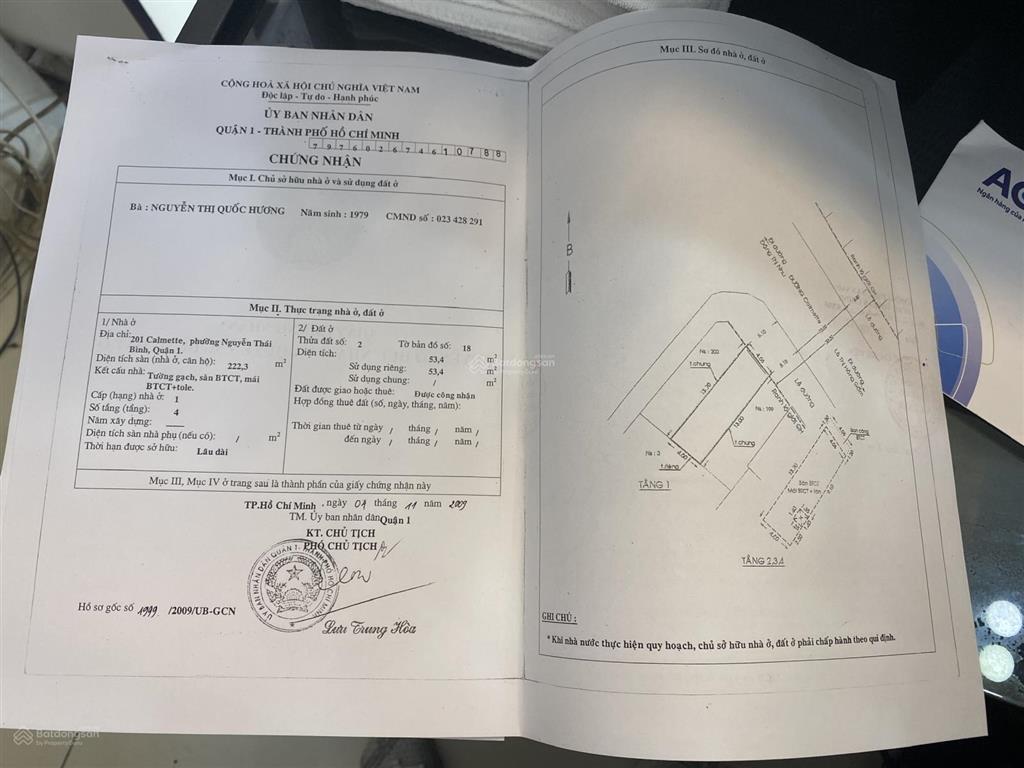 Cho thuê nhà mặt tiền calmette đối diện one central