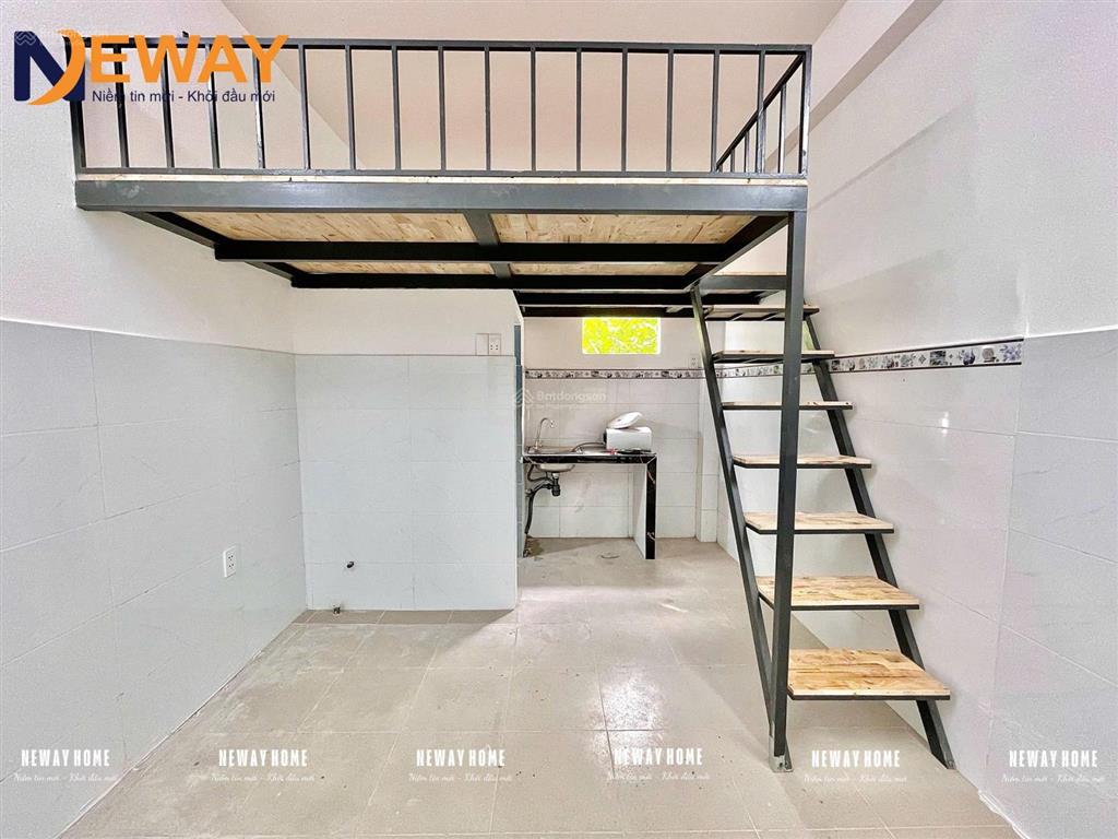 Khai trương dãy trọ trệt  có máy lạnh  mới 100%  cửa sổ trời gác cao  ngay chân cầu tham lương