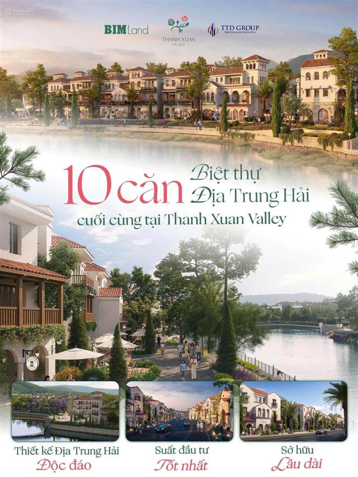 Bán biệt thự lakeside residences thanh xuân valley, bể cá koi sau nhà, tầm view rộng, 204m, 18.4tỷ