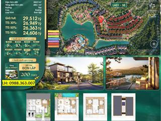 Biệt thự đơn lập phân khu lakeside residences, thanh xuân valley, mở cửa thấy hồ, 359/400m, 24.5tỷ
