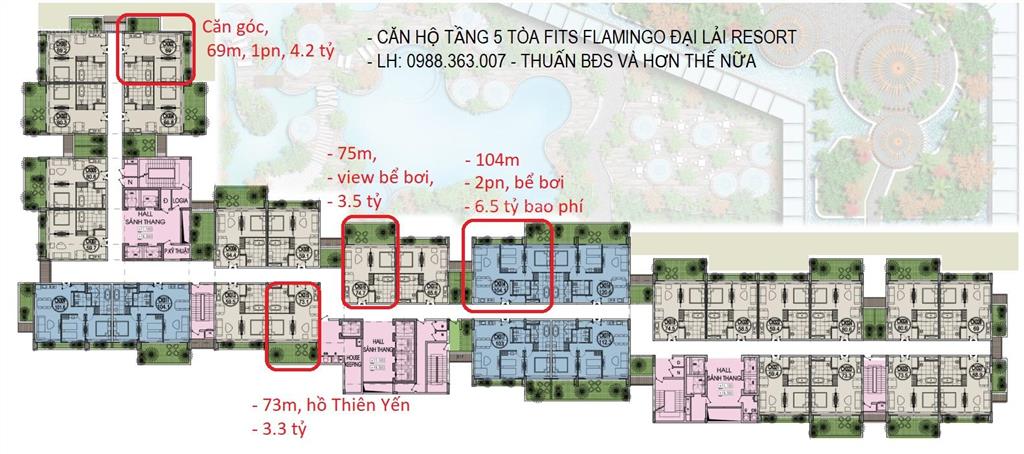 Bán căn góc 69m, 2 mặt thoáng ngắm miền xanh flamingo đại lải, bàn giao nội thất + tặng thẻ diamond
