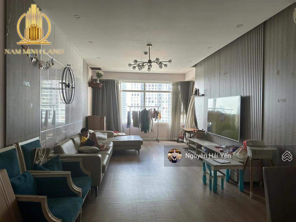 Hải yến nam minh land  bán căn hộ 3 phòng ngủ saigon pearl, view sông, 140m2, có đầy đủ nội thất