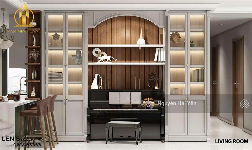 Hải yến nam minh land  bán căn hộ sunwah pearl 3 phòng ngủ, 125m2 tòa shxx. 01, full nội thất