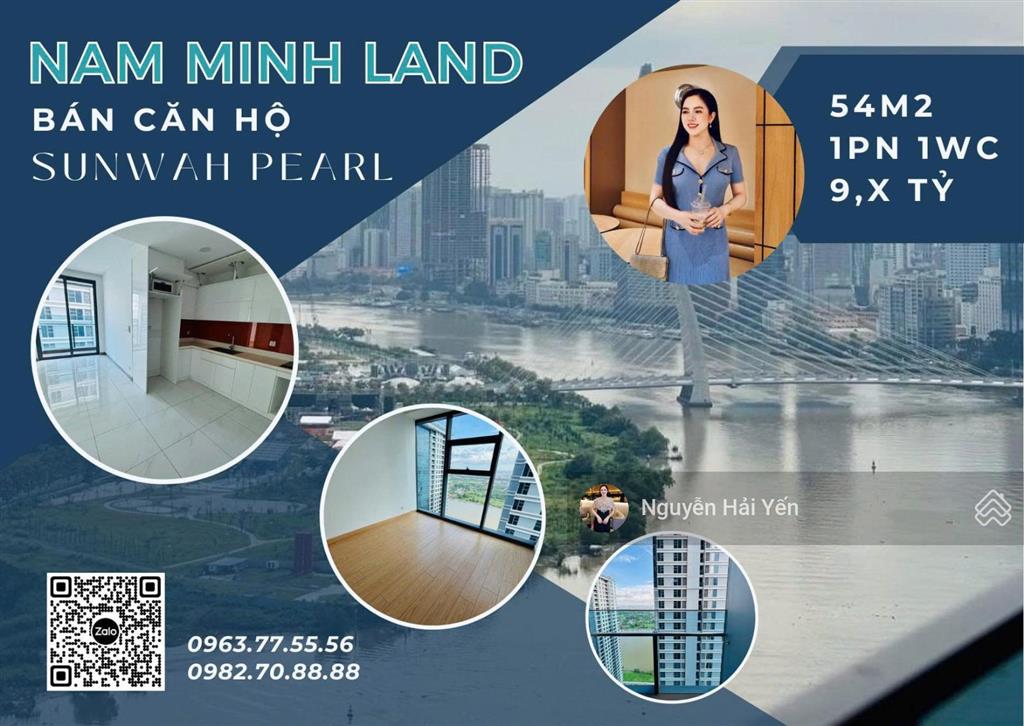 Hải yến nam minh land bán căn hộ sunwah pearl 1 phòng ngủ trục wh.08, tầng cao, view thủ thiêm
