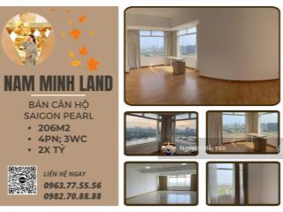 Hải yến nam minh land  bán căn hộ 4 phòng ngủ saigon pearl 206 m2 trục view hoa hậu đẹp nhất dự án