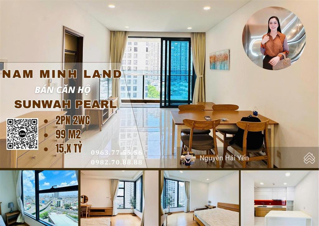 Hải yến nam minh landbán căn hộ sunwah pearl 2 phòng ngủ wh.05 full nội thất giá rẻ nhất 14,3 tỷ